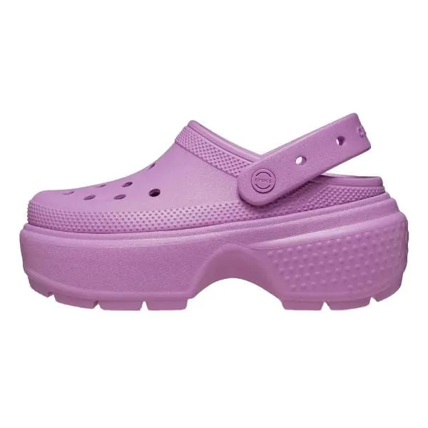 קפקפי קרוקס פלטפורמה לנשים Crocs Stomp Clog-Pink/Bubble 209347-6WQ