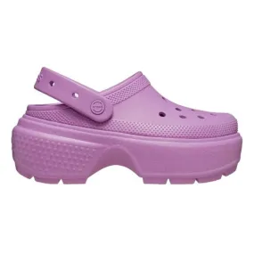 קפקפי קרוקס פלטפורמה לנשים Crocs Stomp Clog-Pink/Bubble 209347-6WQ