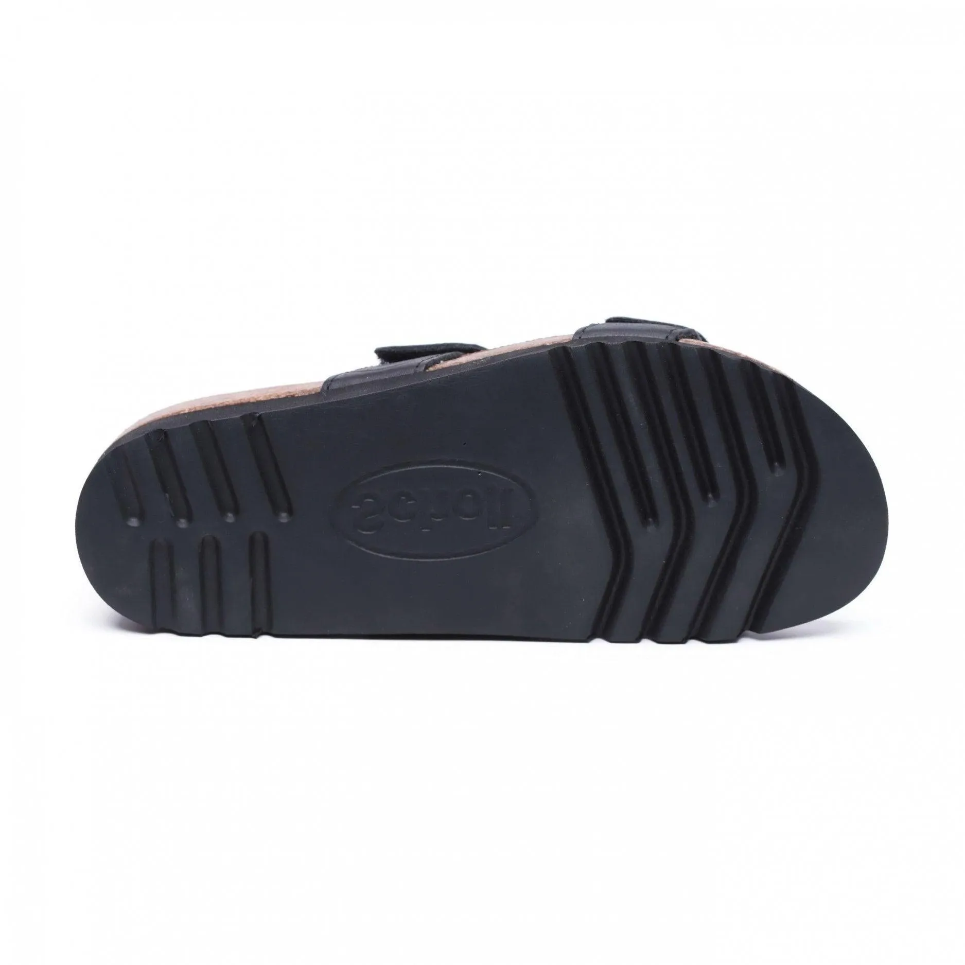 כפכף נשים שחור עם רצועות מעור Scholl SCF25435 LUSAKA Black