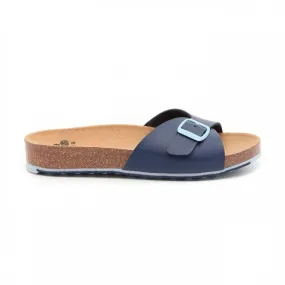כפכף נשים עם רצועת אבזם עבה שול Scholl SCF27034 SPIKEY SS4,Navy blue