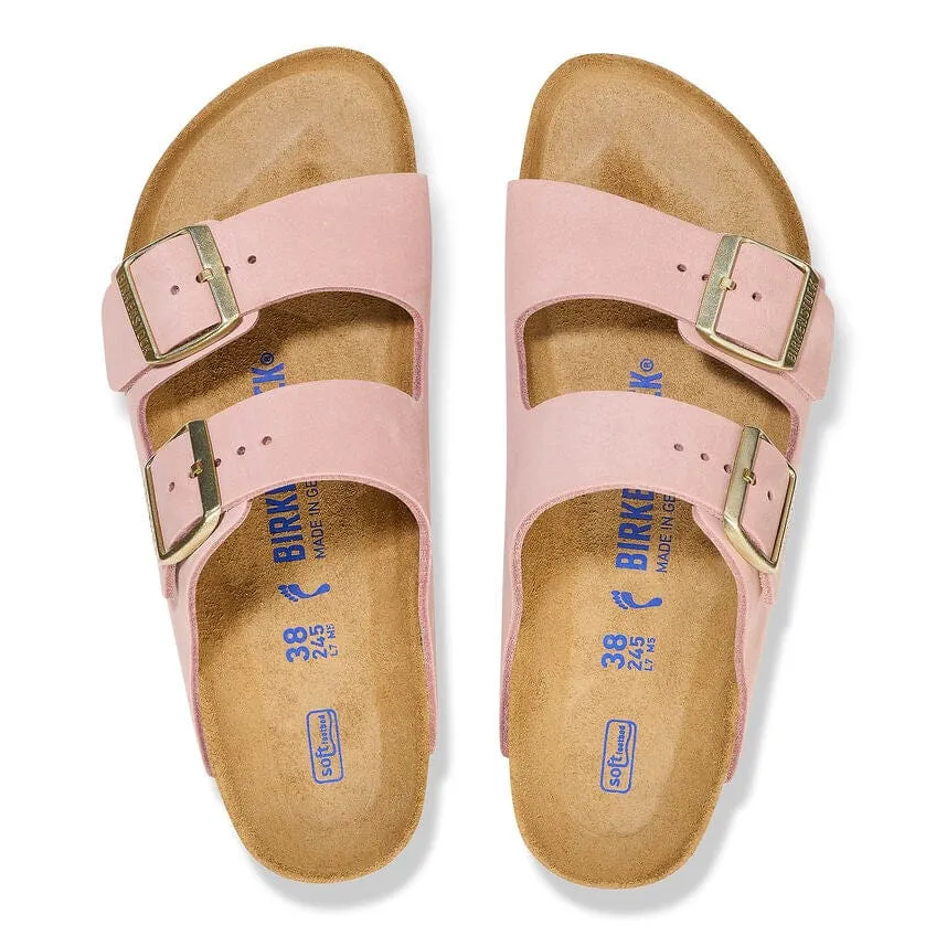 Birkenstock Arizona Sandals (Soft Footbed)- Soft Pink