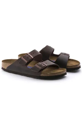 Birkenstock Arizona Soft Footbed Sandals Oiled Nubuck Habana