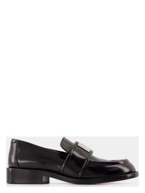 BRUSHED LEATHER LOAFERS