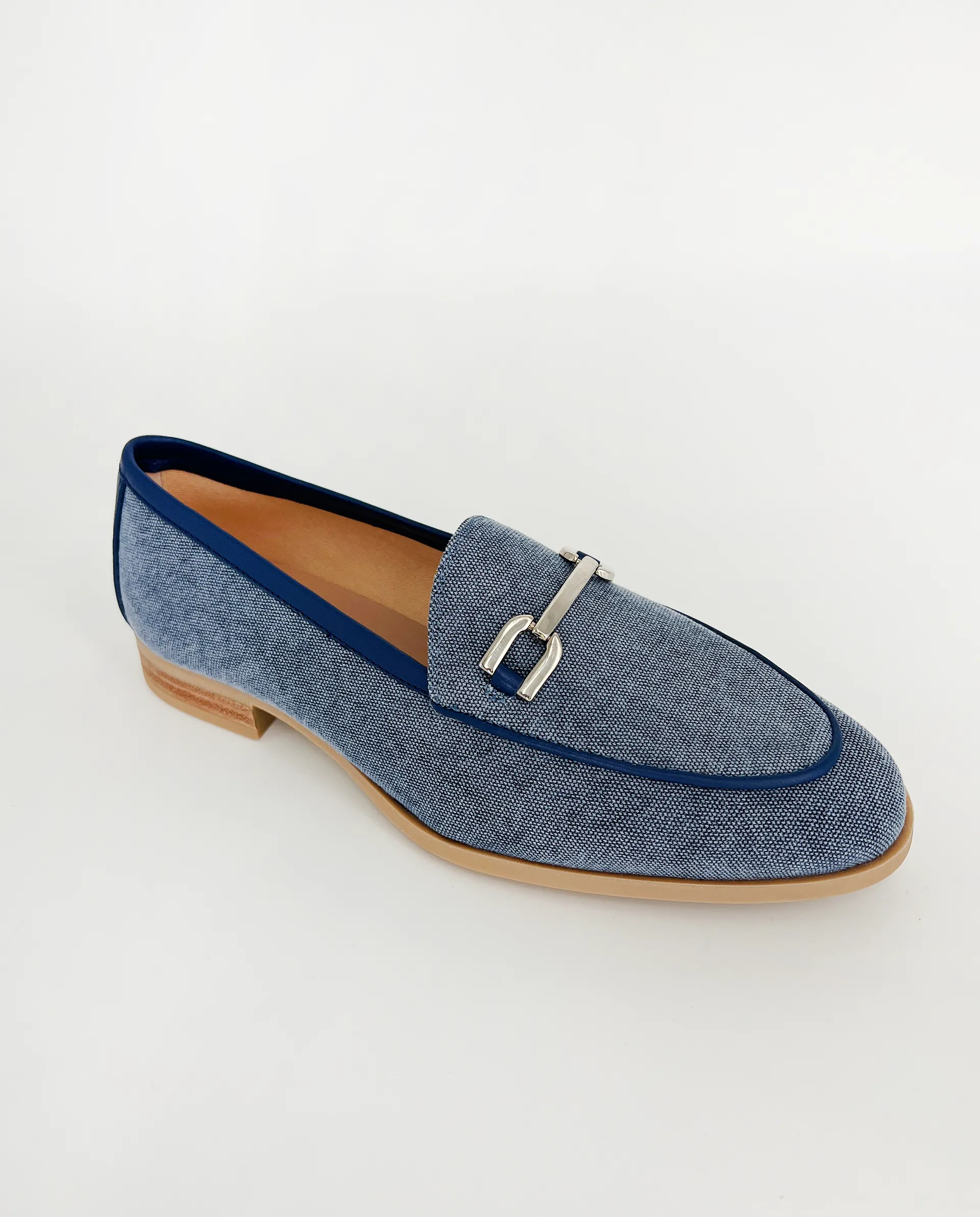 CLASSIC LOAFER IN DENIM LINEN