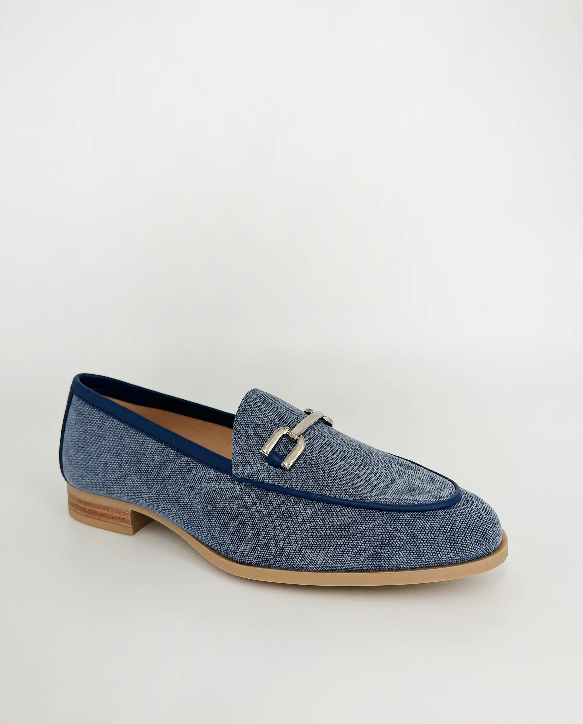 CLASSIC LOAFER IN DENIM LINEN
