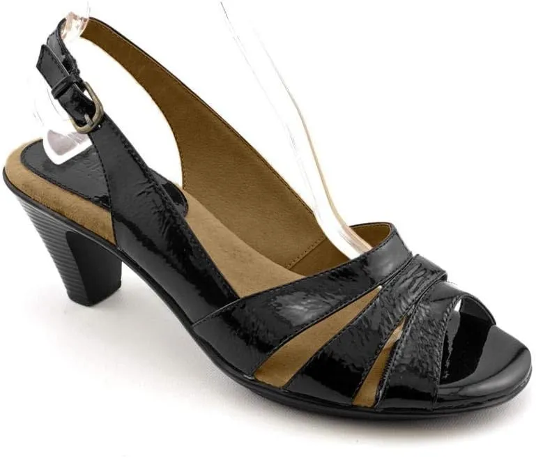 Comfortiva Women's Neima - Soft Spots, Black Patent, 9 WW US