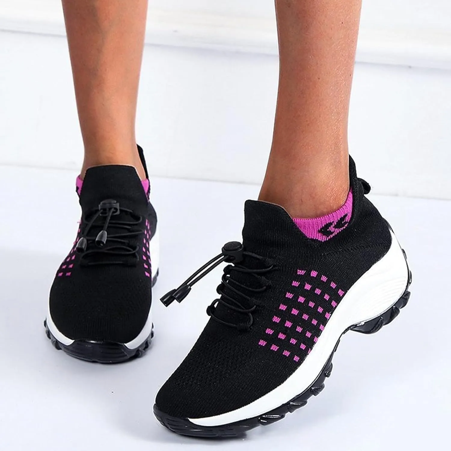 Comfortwear Ortho Shoes for Women,Breathable Walking Shoes Slip on Trainers Women's Comfortable Casual Ladies Athletic Shoe Thick Bottom