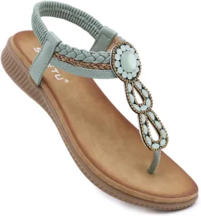 DKCHENH Comfort in Our Sandals Women Flat Shoes: Dressy Bohemian Flats, Shoes With Stylish Ankle Straps