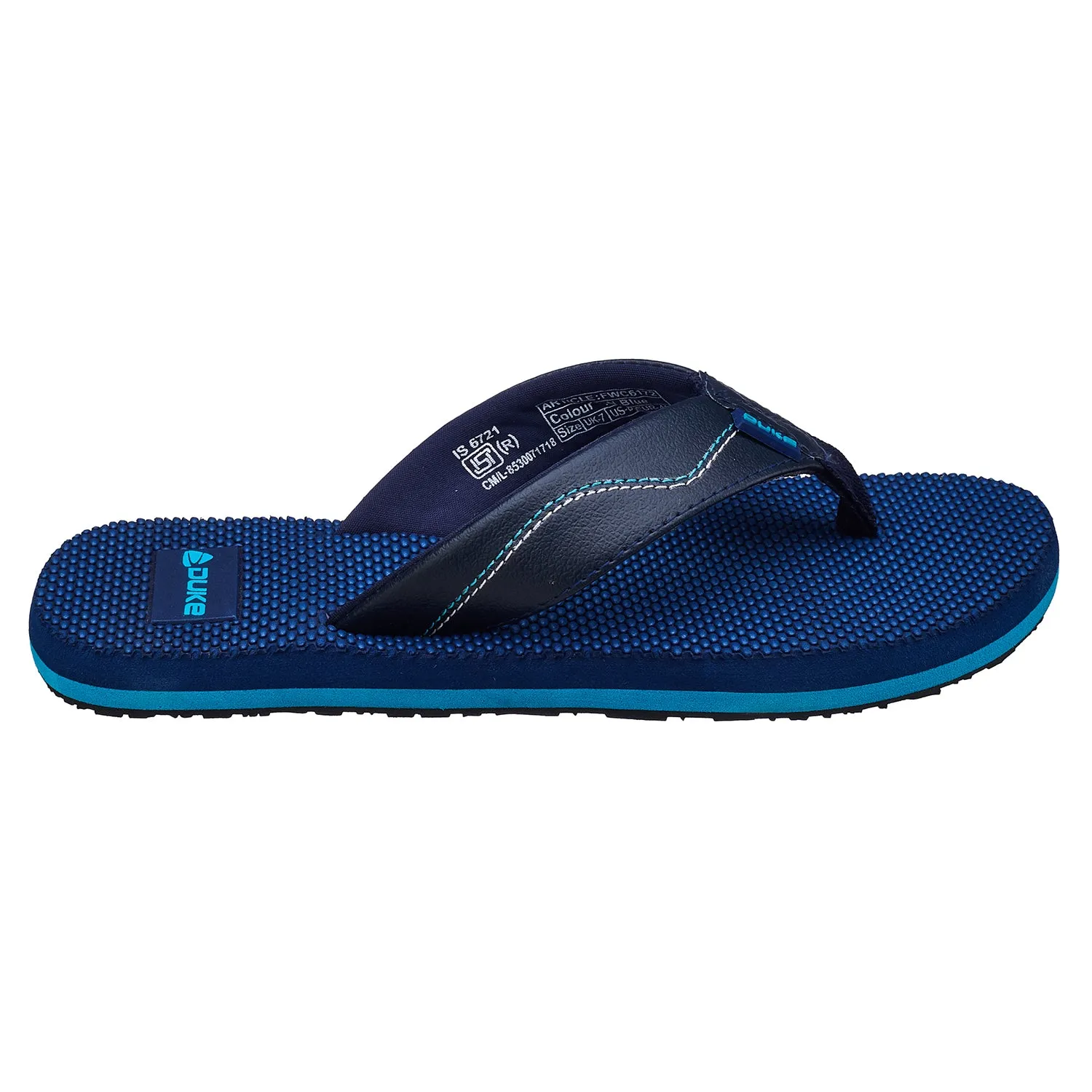 Duke Men Textured Thong Flipflops (FWC6172)
