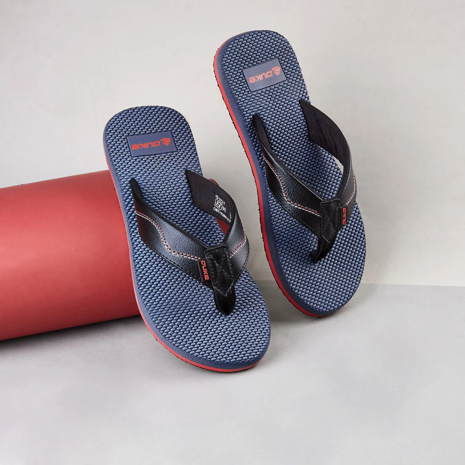Duke Men Textured Thong Flipflops (FWC6172)