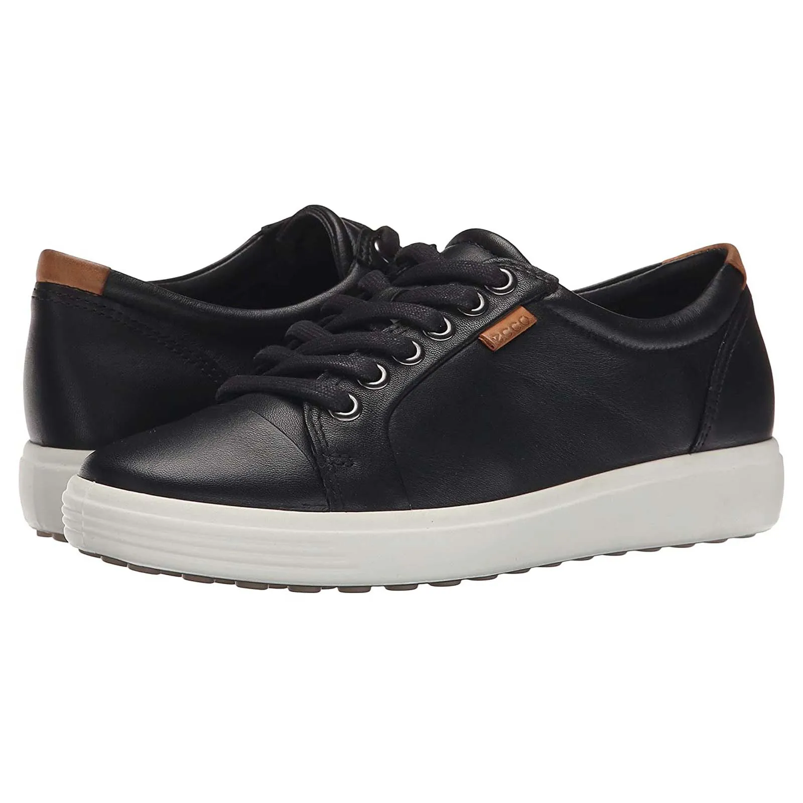 Ecco Soft 7 430004 Leather Men's Lace Up Trainers - UK 10.5-11 - US 11-11.5 Men - EU 45