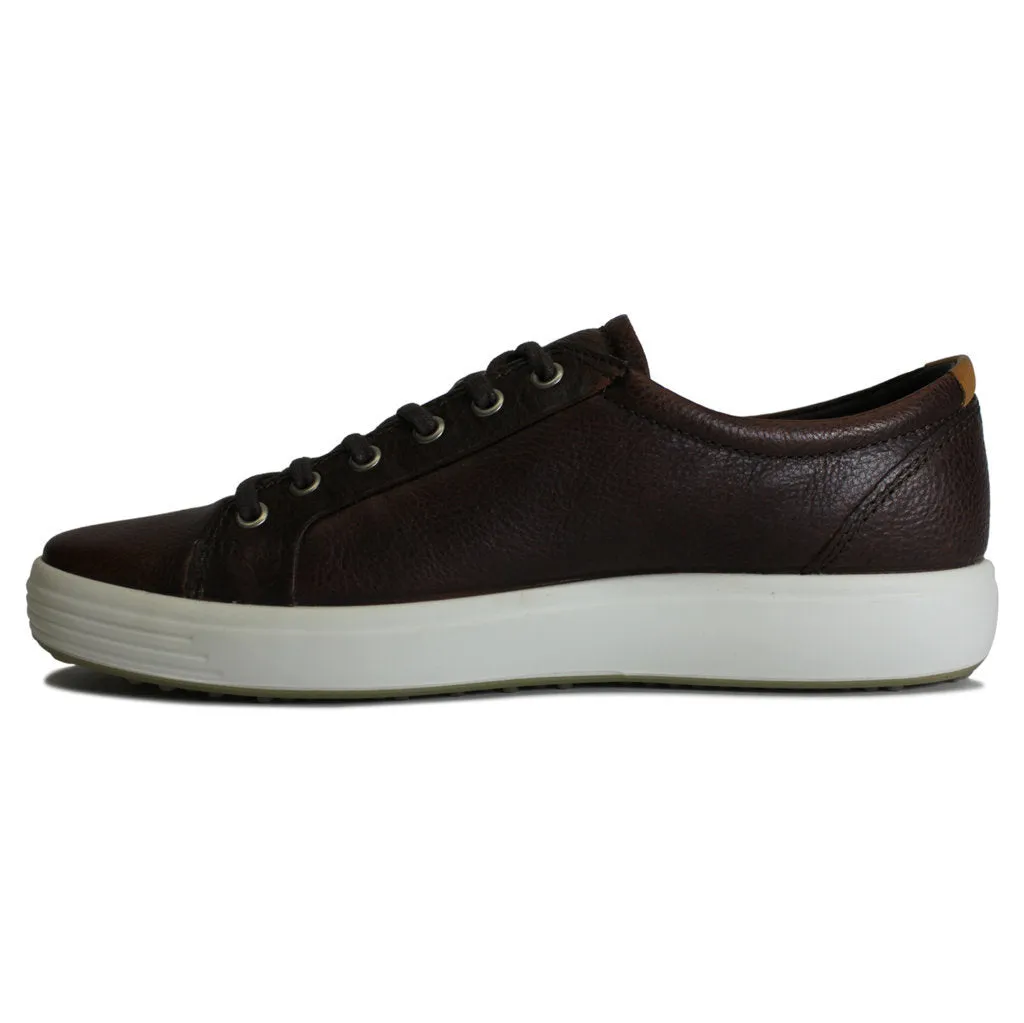 Ecco Soft 7 Full Grain Leather Men's Casual Trainers
