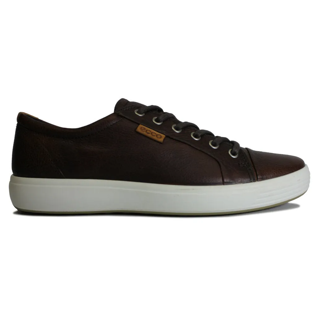 Ecco Soft 7 Full Grain Leather Men's Casual Trainers