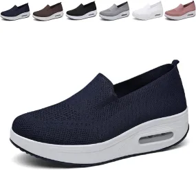GEOBY Women's Orthopedic Sneakers, Slip-On Light Air Cushion Orthopedic Sneakers, Women Casual Walking Sneaker Orthopedic Arch Diabetes Support 2023