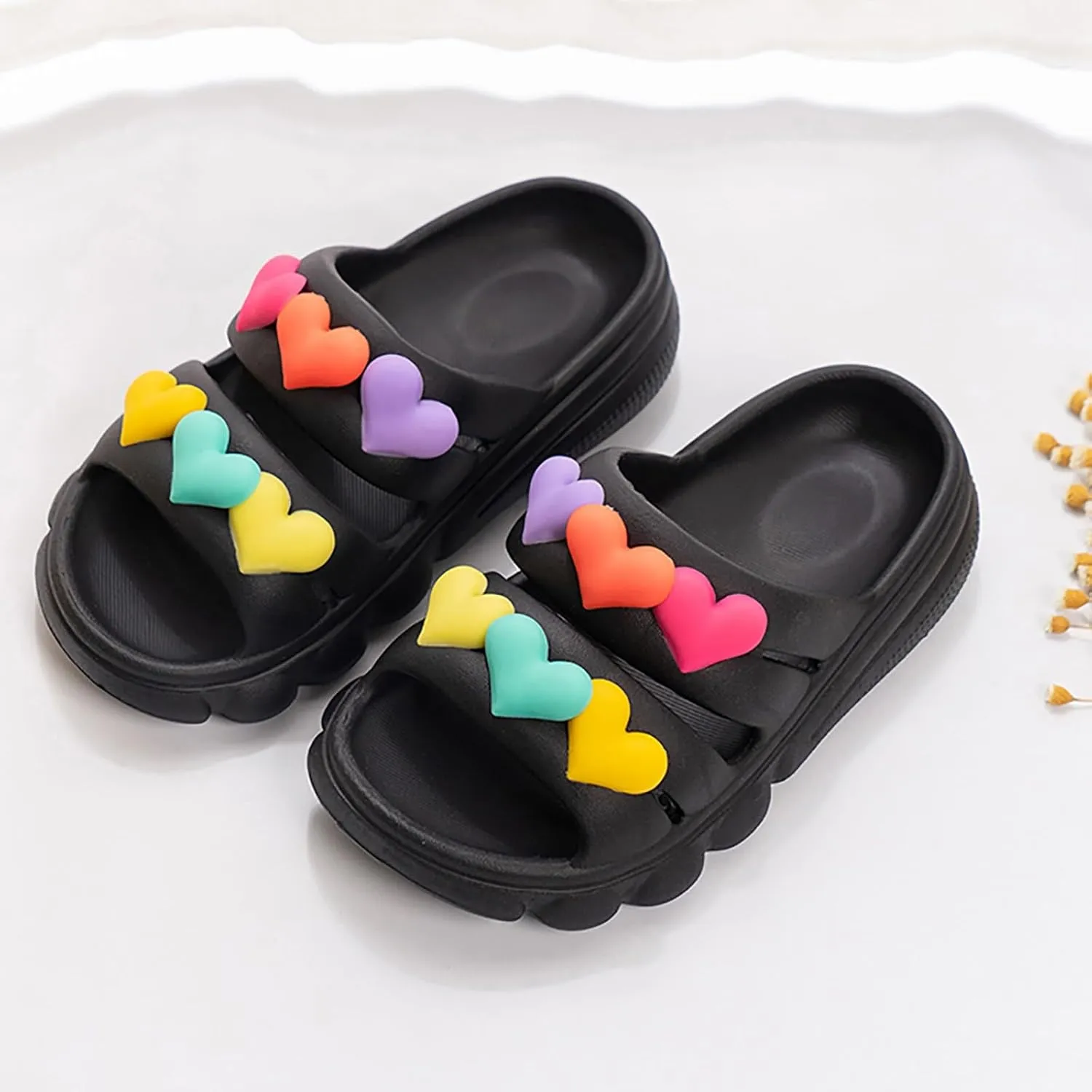 Girls Shoes Comfortable Soft Sole Home Outdoor Slippers Fashionable Love Children Slippers Sandals for Girls Samdals