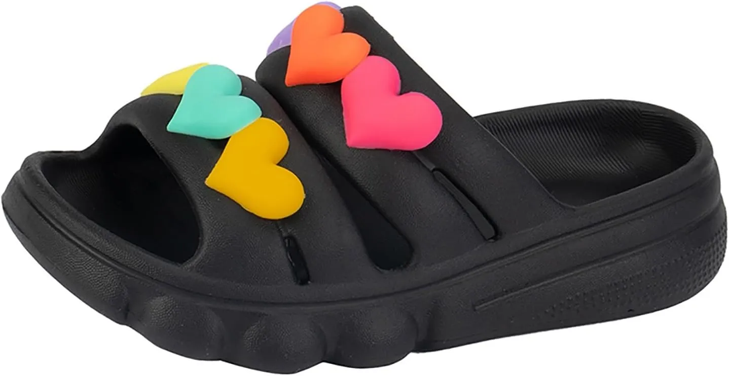 Girls Shoes Comfortable Soft Sole Home Outdoor Slippers Fashionable Love Children Slippers Sandals for Girls Samdals