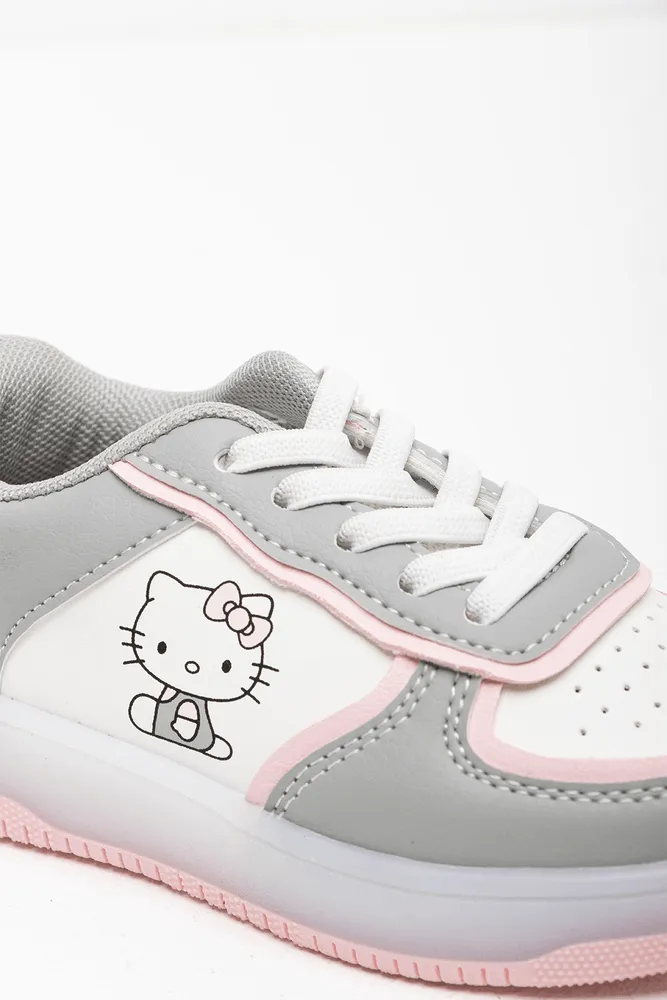 Hello Kitty Light Up Sneaker Grey