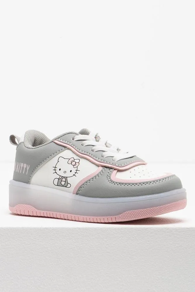 Hello Kitty Light Up Sneaker Grey