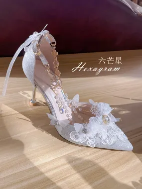 Hexagram~Mermaid~Plush Size Wedding Lolita Shoes