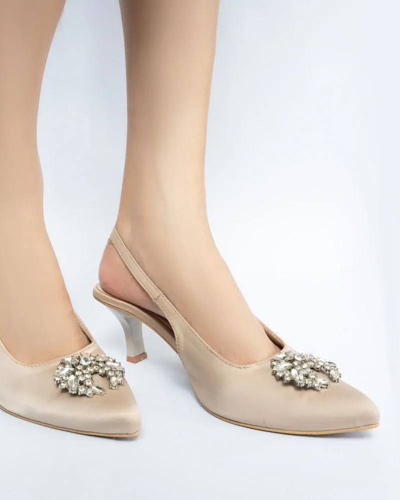 LILY Pointed Heels with Brooch