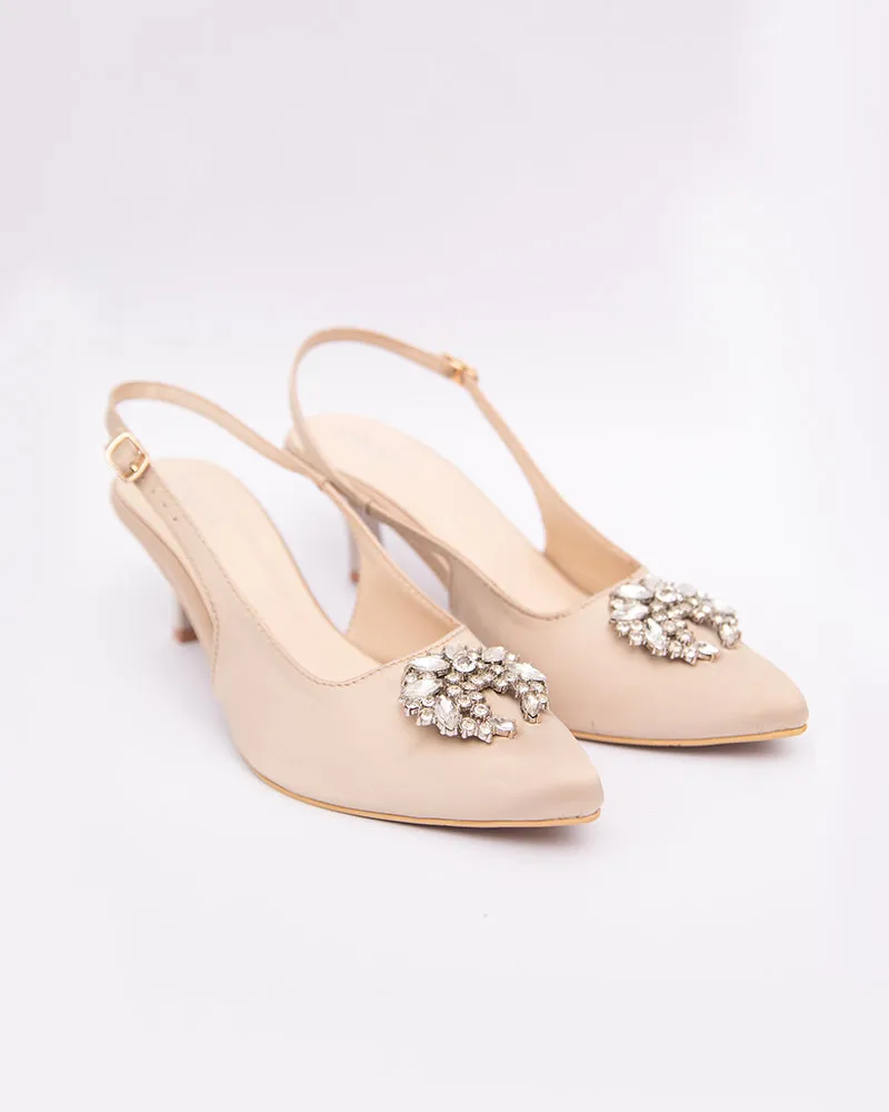 LILY Pointed Heels with Brooch