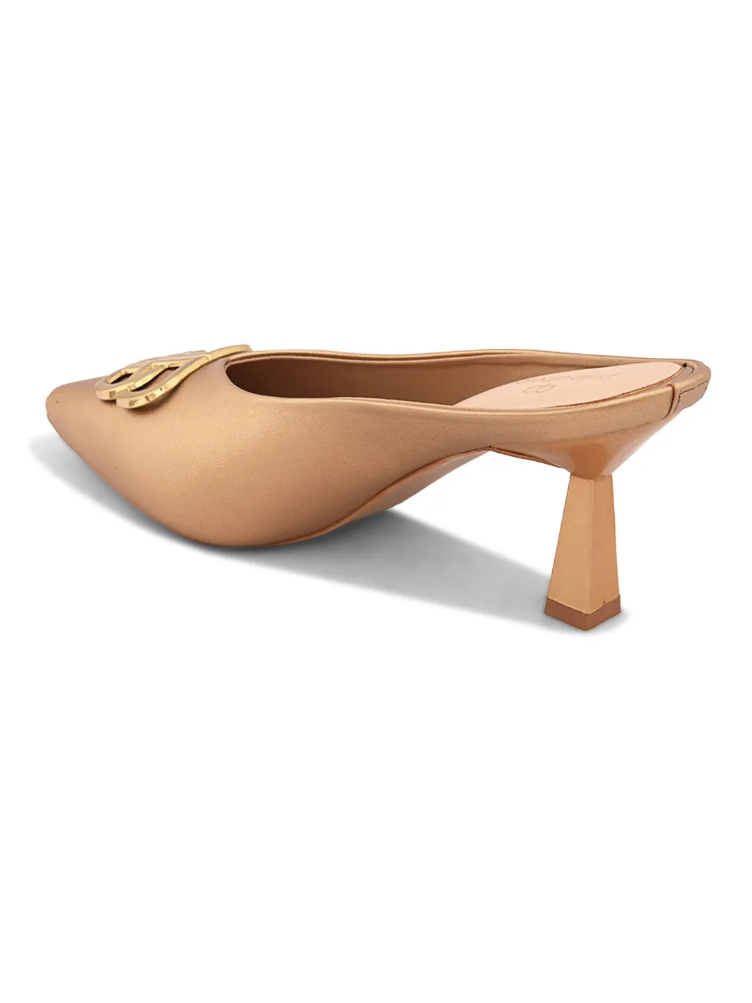 Pelle Albero Women Antic Color Kitten Heel Mules