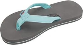 Rainbow Sandals Kids Grombow's Soft Top Rubber 101STN00-Aqua
