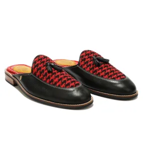 Red Houndstoth_  Mules_ for Men (discontinued)