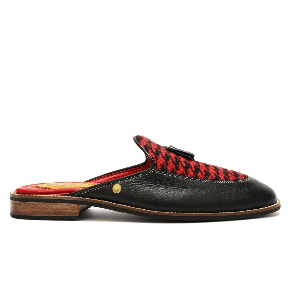 Red Houndstoth_  Mules_ for Men (discontinued)