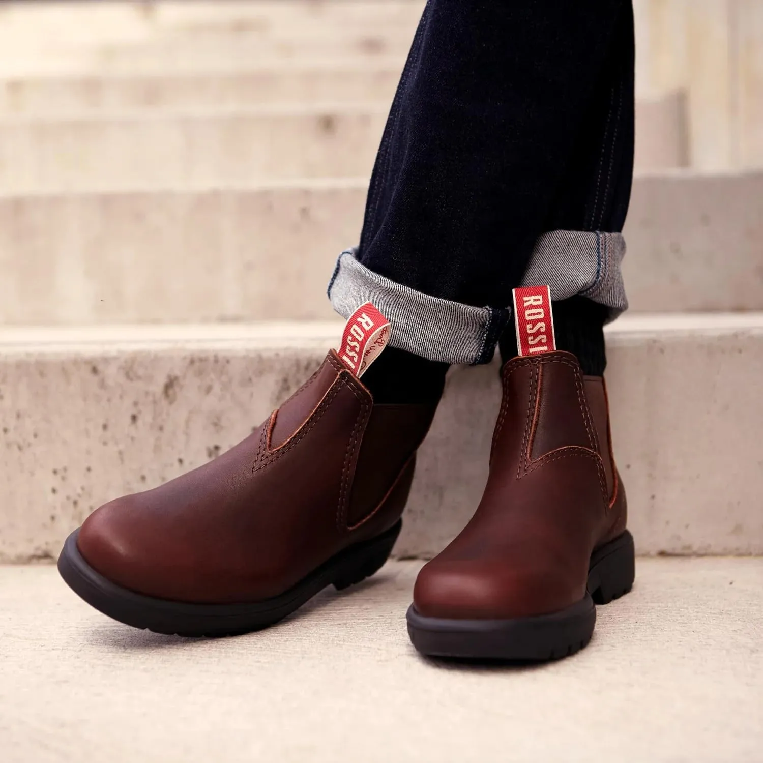 Rossi Endura 303 Leather Chelsea Australian Unisex Durable Work Ankle Boots