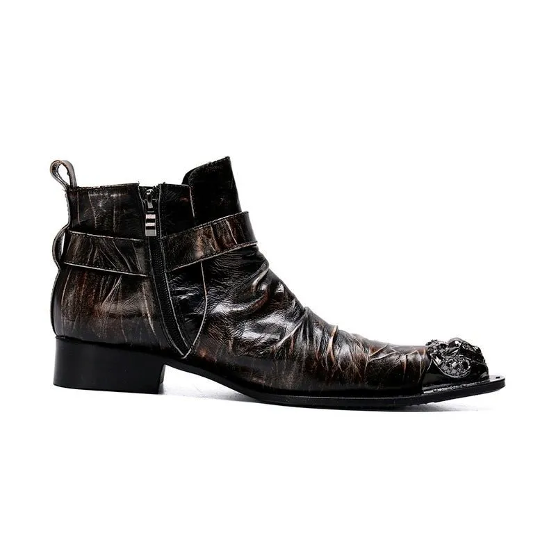 Serpatura Zippered Elegance Boots