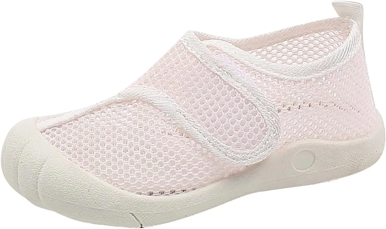 Toddler Water Shoes Anti Kick Kids Mesh Soft Barefoot Beach Solid Color Surfing Yoga Adjustable Sandals Slippers