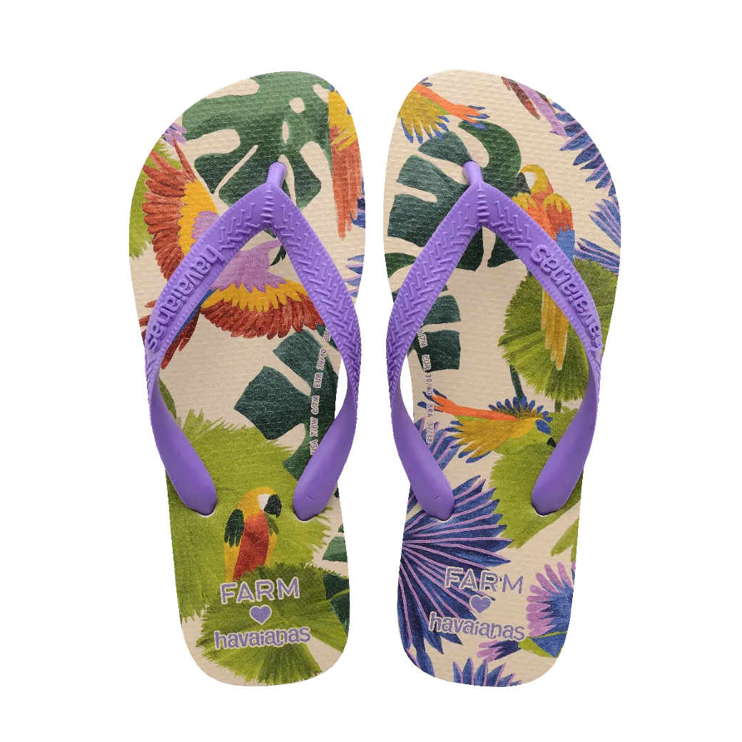 Top FARM Rio Passaros Flip Flops