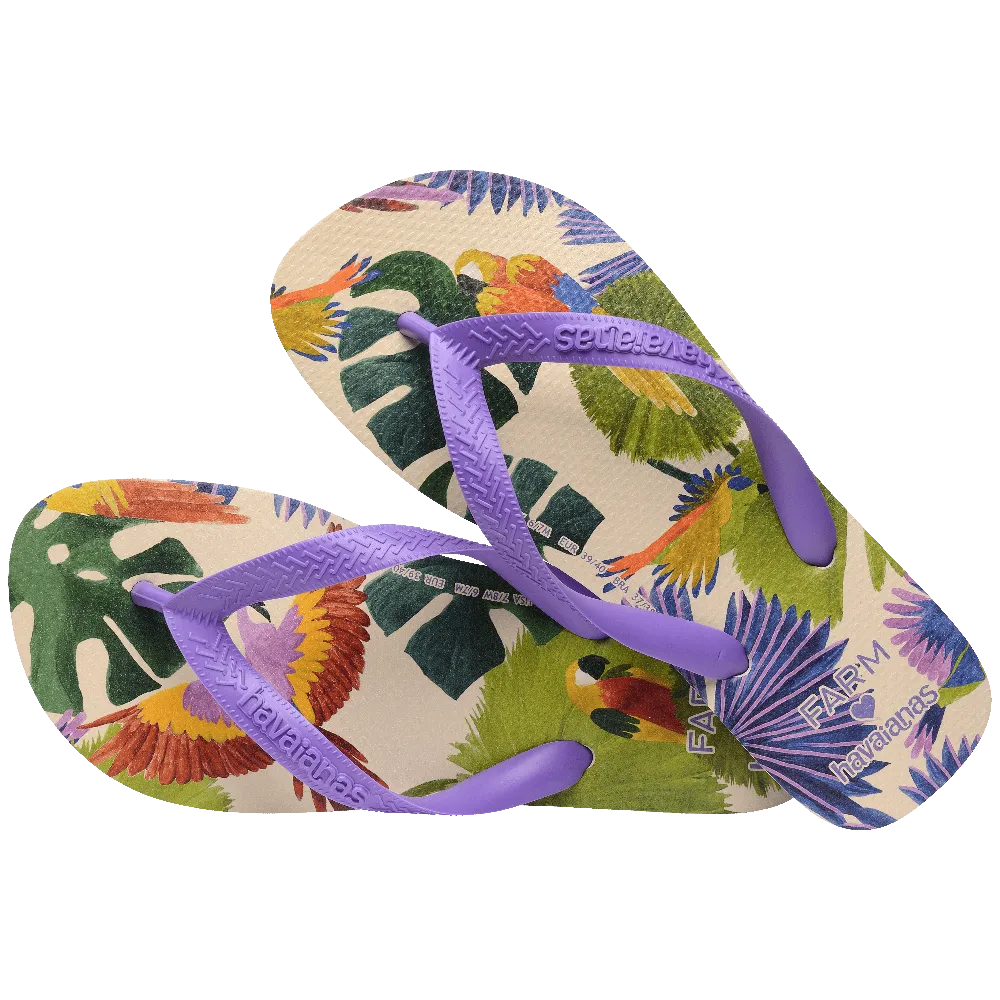 Top FARM Rio Passaros Flip Flops