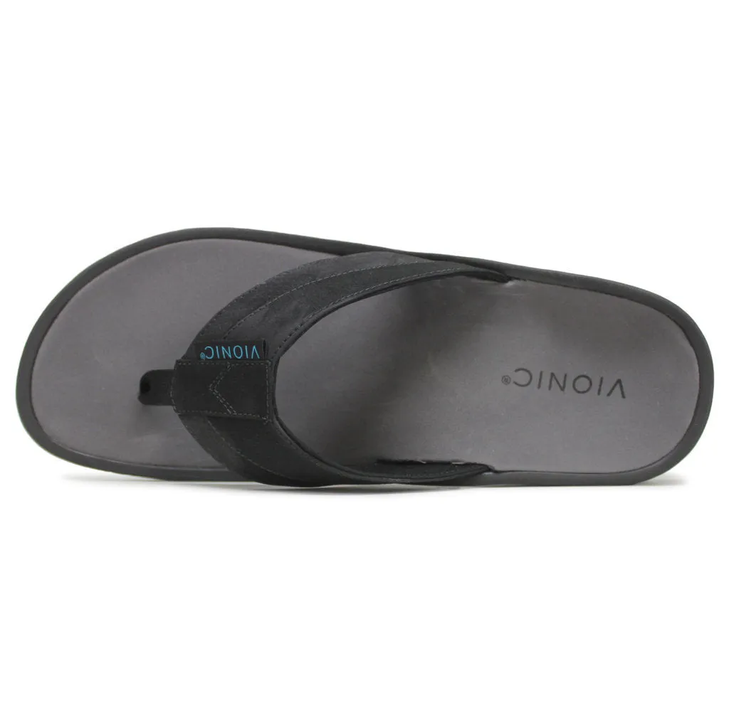 Vionic Wyatt Textile Synthetic Men's Flats Toe Post Sandals