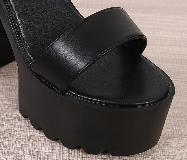 Waterproof Platform 14 cm High Heels - GlamzLife
