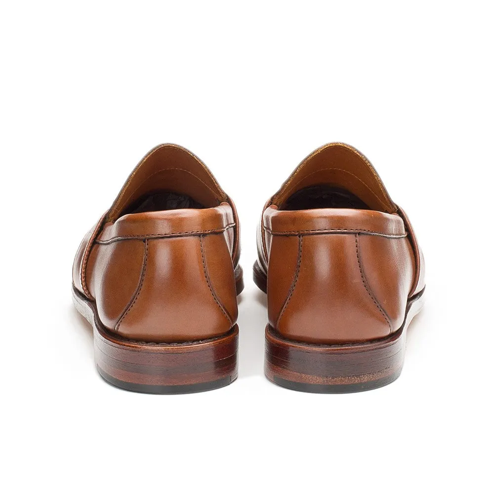 Weltline Penny Loafers - Tan Calf