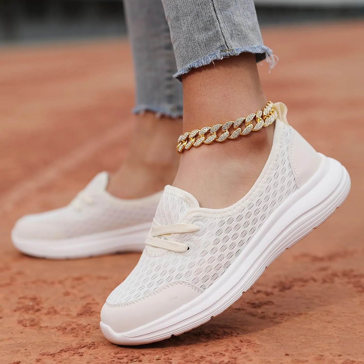 Women Shoes Soft Soled Mesh Casual Shoes Low Top Flat Soled Walking Shoes Sneaker Boots for Women Size 11