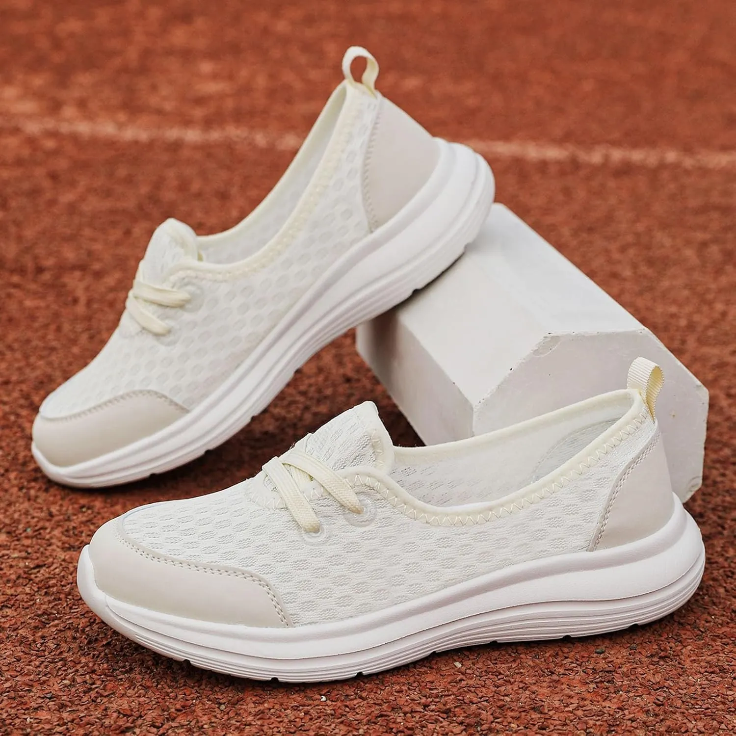 Women Shoes Soft Soled Mesh Casual Shoes Low Top Flat Soled Walking Shoes Sneaker Boots for Women Size 11