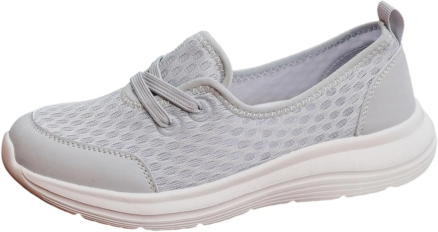 Women Shoes Soft Soled Mesh Casual Shoes Low Top Flat Soled Walking Shoes Sneaker Boots for Women Size 11