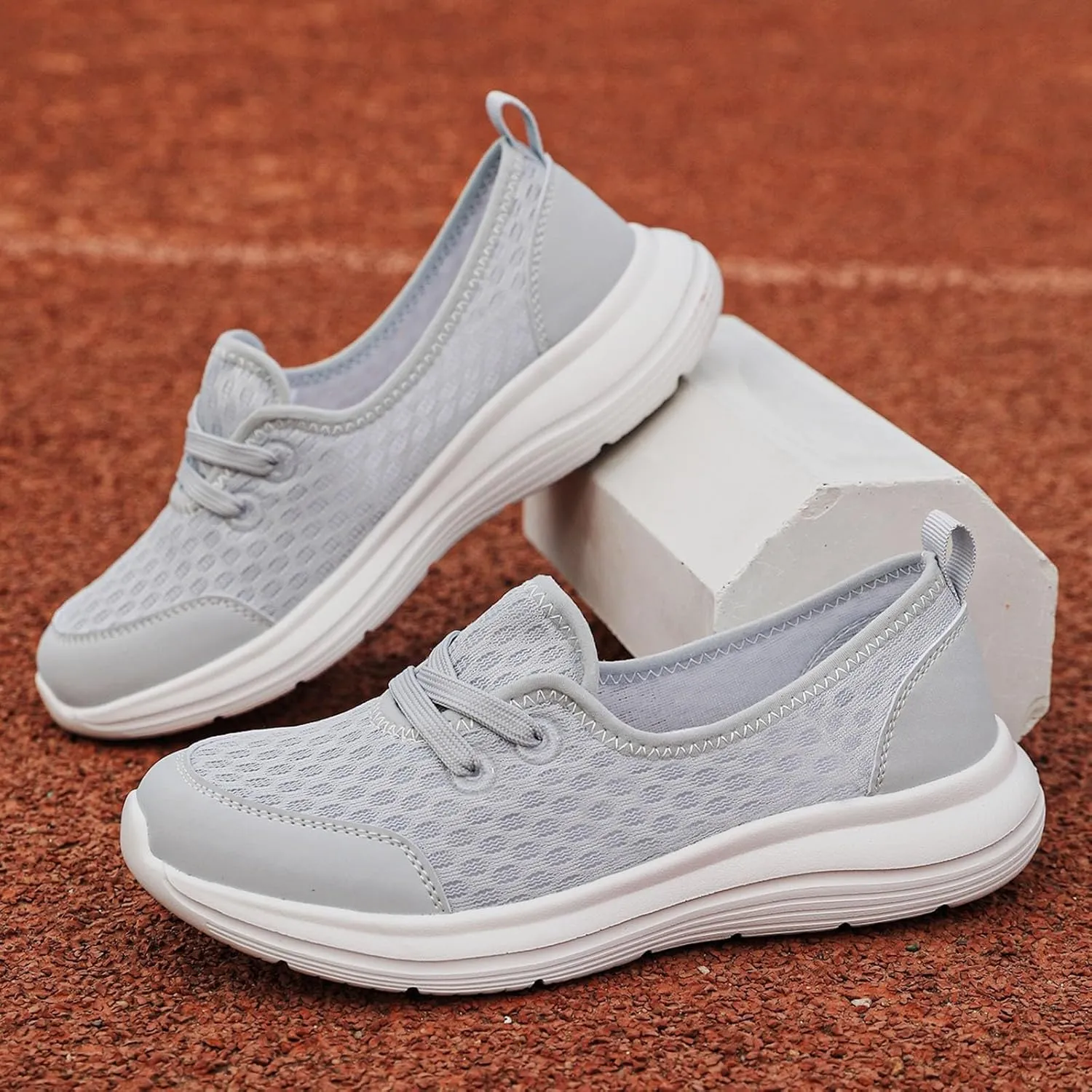 Women Shoes Soft Soled Mesh Casual Shoes Low Top Flat Soled Walking Shoes Sneaker Boots for Women Size 11