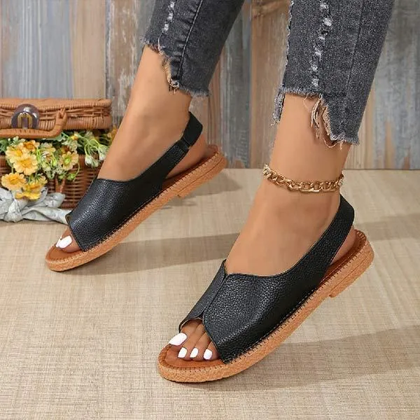 Women's Casual Soft Sole Fish Mouth Sandals 21154993C