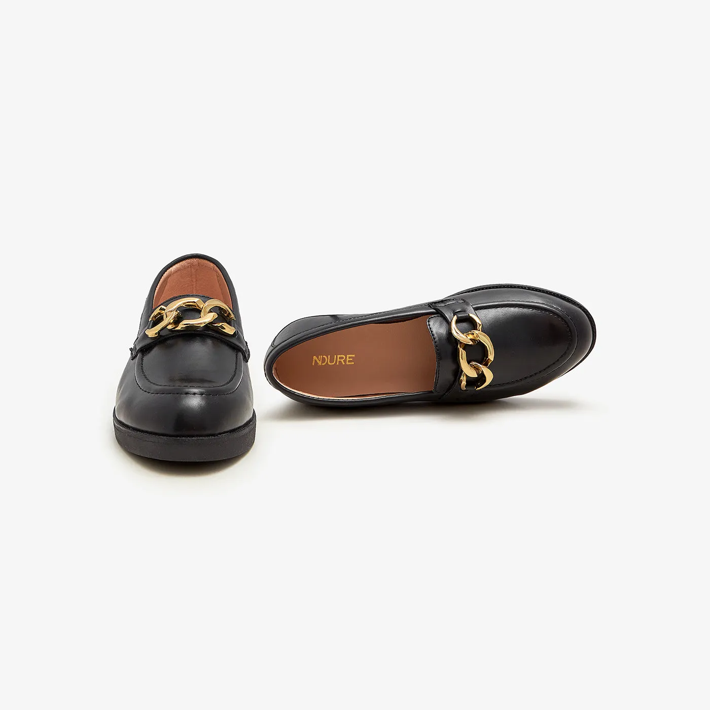 Women's Chunky Buckled Loafers