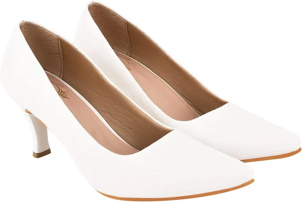 Womens Classic Black Heels  Pointed Toe High Heel Pump  Elegant Stiletto Heels for Office, Party, or Evening Wear