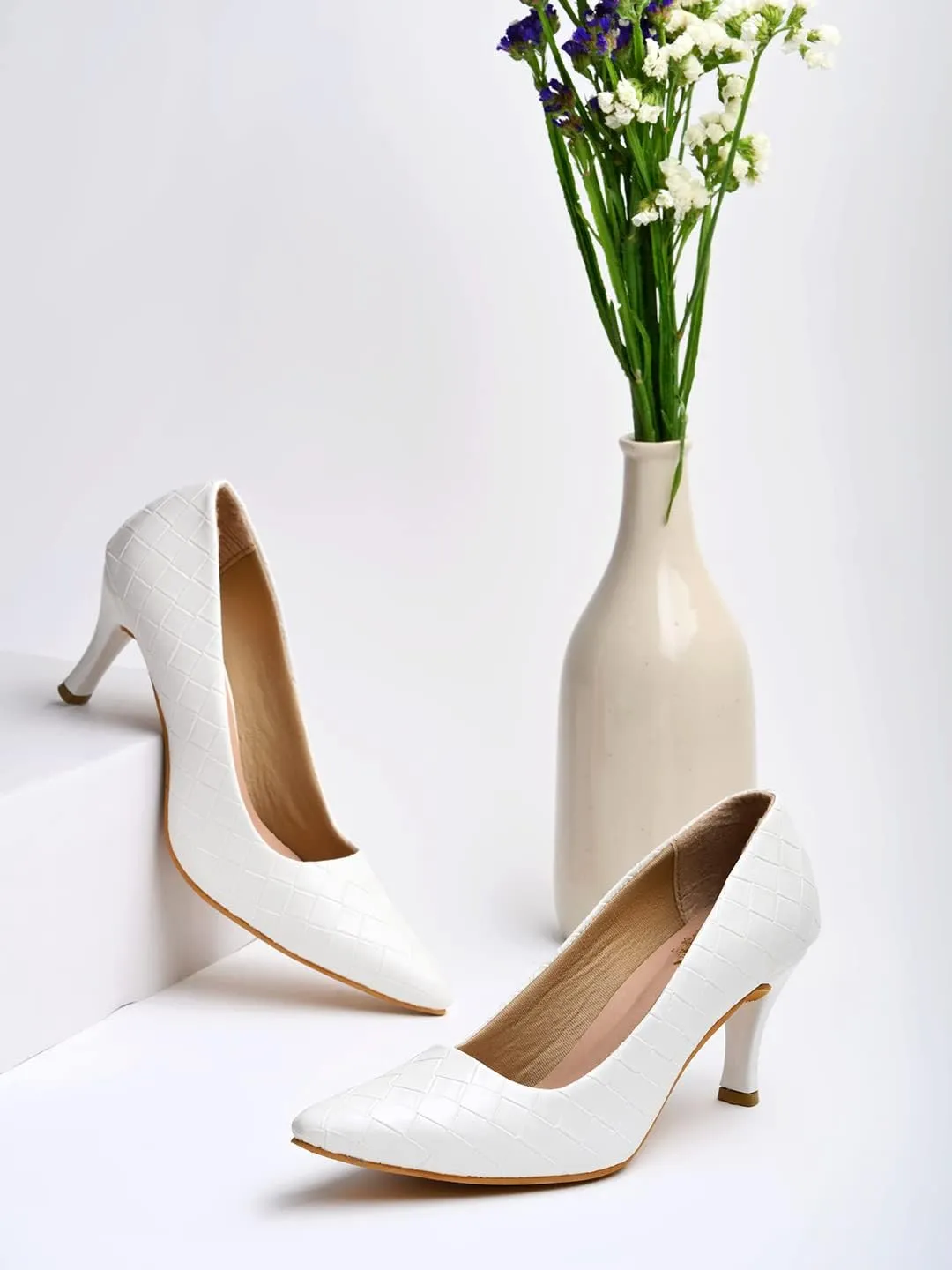Womens Classic Black Heels  Pointed Toe High Heel Pump  Elegant Stiletto Heels for Office, Party, or Evening Wear