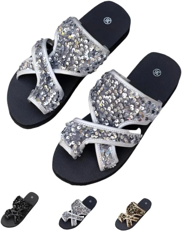 Women's Comfortable Breathable Mesh Flip Flops,Non Slip Summer Flats Beach Sandals,Stylish Hollow Beach Walking Flip Flop Heels