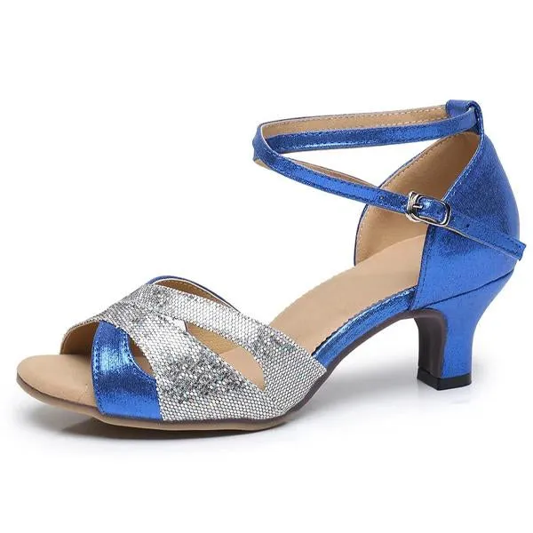 Women's Elegant Mid Heel Soft Dancing Shoes 41850620C