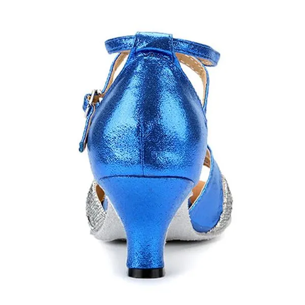 Women's Elegant Mid Heel Soft Dancing Shoes 41850620C