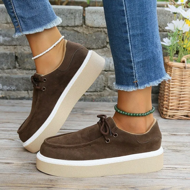 Yanelly Platform Suede Sneakers