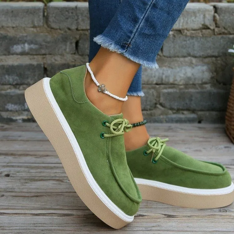 Yanelly Platform Suede Sneakers